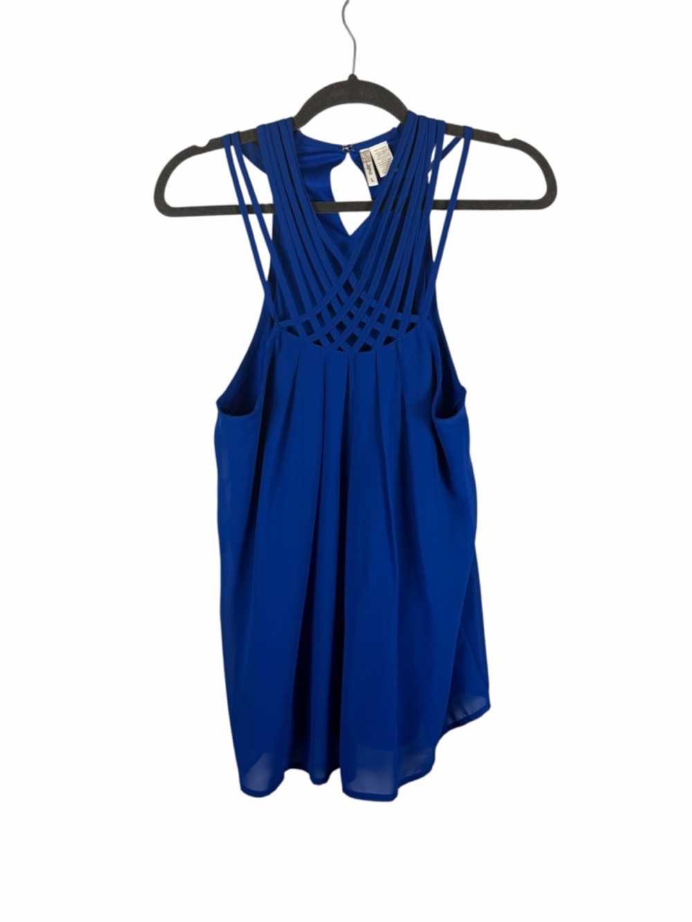Japna Royal Blue Strappy Back Flowy Tank Size L